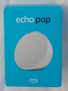 Echo Pop Smart Speaker Alexa Bluetooth Wi-Fi,  White